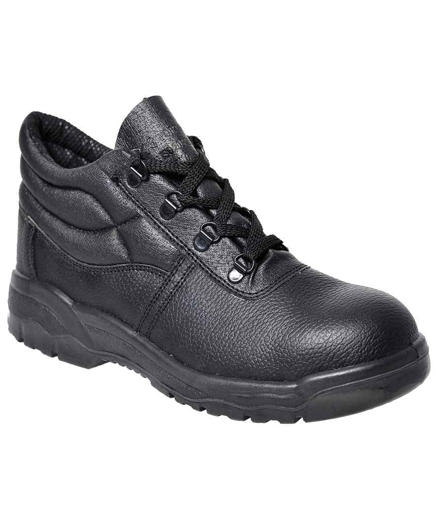 Portwest Steelite S1P Protector Boots in Black by Portwest — Custom branded clothing by Print Press, featuring premium embroidery produced in our specialist print lab in the UK.