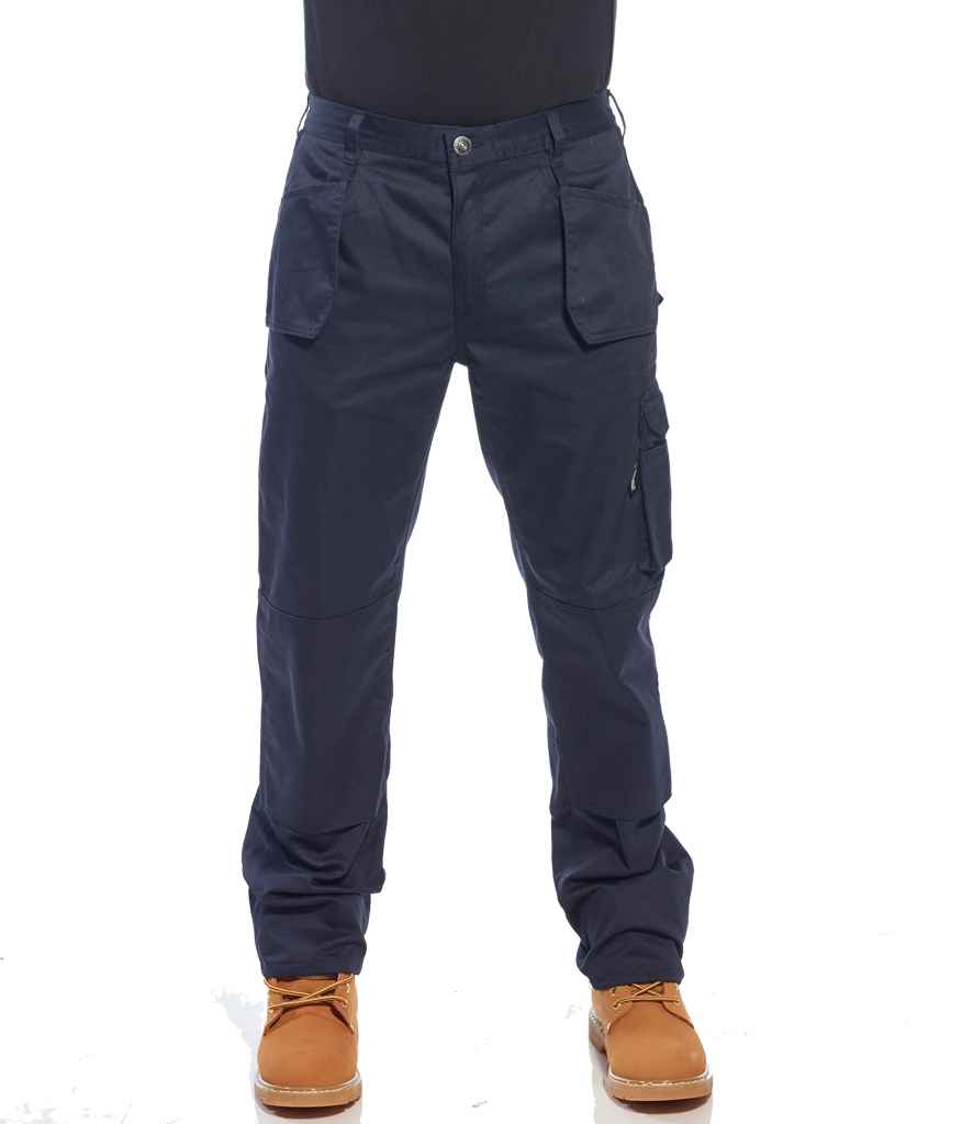 Portwest Slate Holster Trousers in R Navy by Portwest — Custom branded clothing by Print Press, featuring premium embroidery produced in our specialist print lab in the UK.