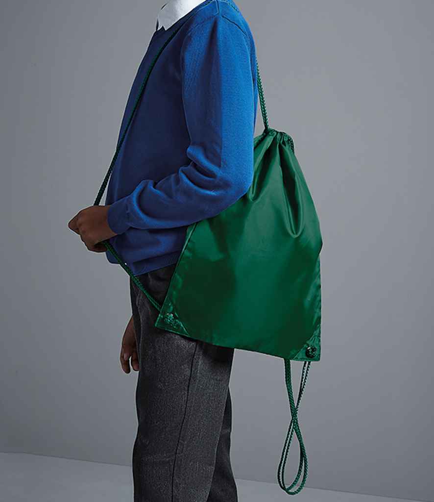 Quadra Gymsac in ONE Bottle Green by Quadra — Custom branded clothing by Print Press, featuring premium embroidery produced in our specialist print lab in the UK.