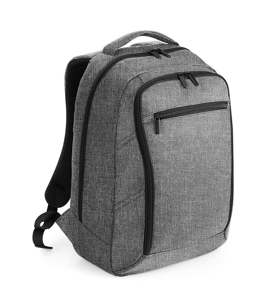 Quadra Executive Digital Backpack in ONE Grey Marl by Quadra — Custom branded clothing by Print Press, featuring premium embroidery produced in our specialist print lab in the UK.