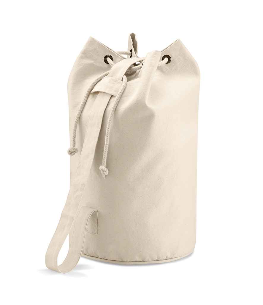 Quadra Canvas Duffle in ONE Natural by Quadra — Custom branded clothing by Print Press, featuring premium embroidery produced in our specialist print lab in the UK.
