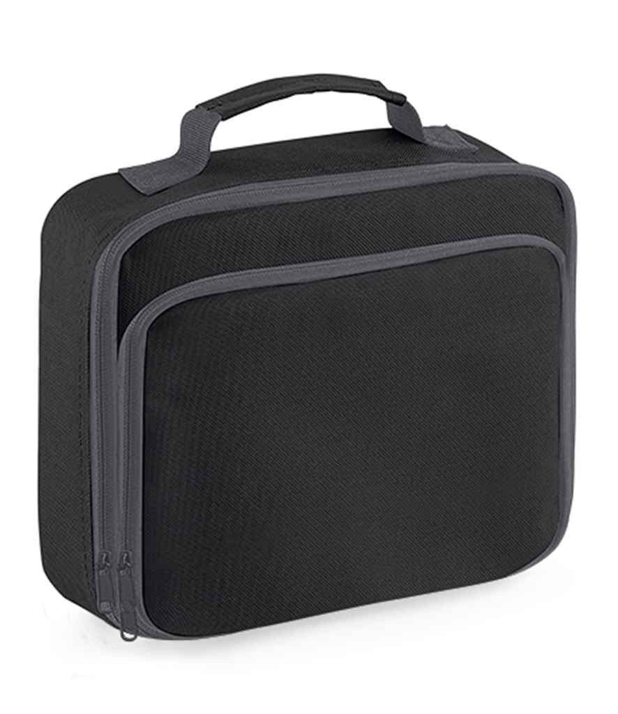 Quadra Lunch Cooler Bag in ONE Black by Quadra — Custom branded clothing by Print Press, featuring premium embroidery produced in our specialist print lab in the UK.