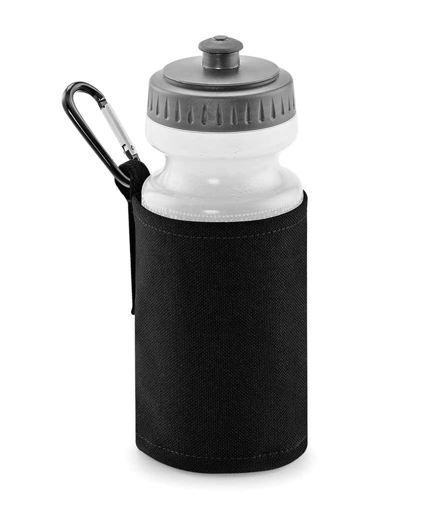 Quadra Water Bottle and Holder in ONE Black by Quadra — Custom branded clothing by Print Press, featuring premium embroidery produced in our specialist print lab in the UK.