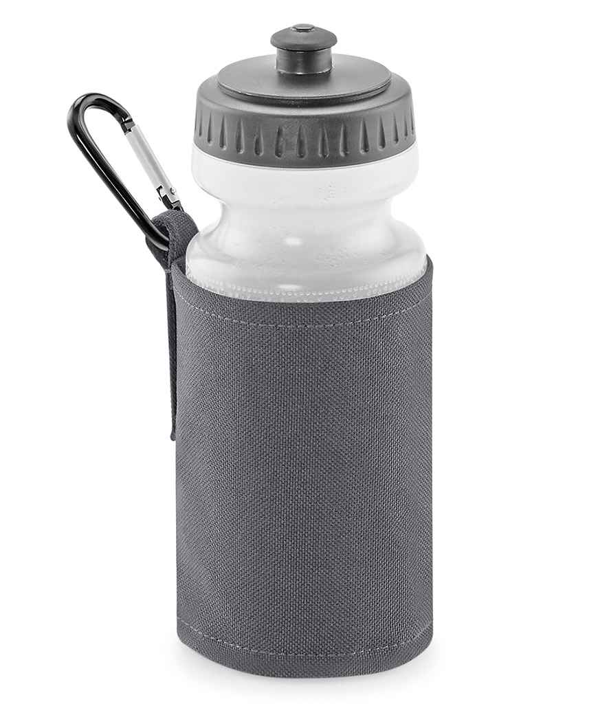 Quadra Water Bottle and Holder in ONE Graphite Grey by Quadra — Custom branded clothing by Print Press, featuring premium embroidery produced in our specialist print lab in the UK.