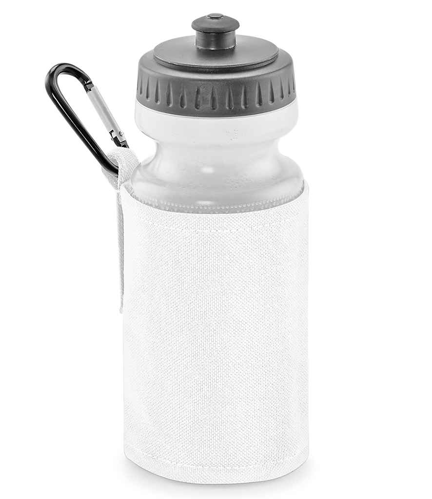Quadra Water Bottle and Holder in ONE White by Quadra — Custom branded clothing by Print Press, featuring premium embroidery produced in our specialist print lab in the UK.