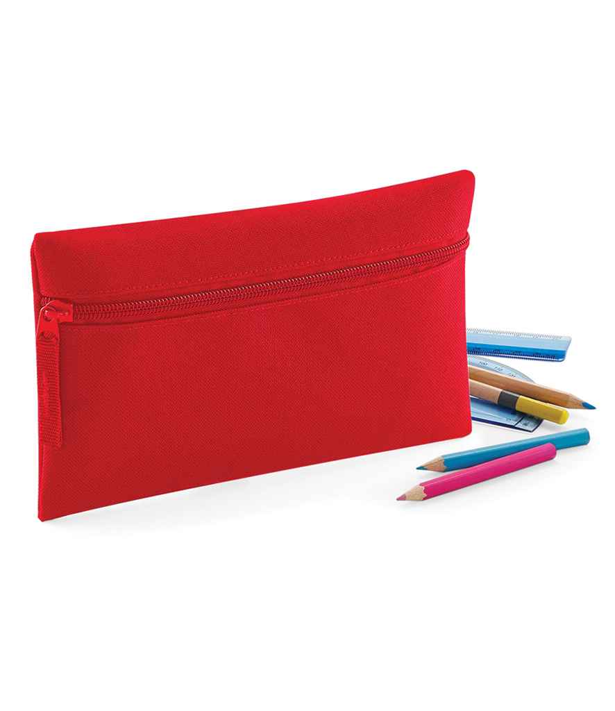 Quadra Pencil Case in ONE Classic Red by Quadra — Custom branded clothing by Print Press, featuring premium embroidery produced in our specialist print lab in the UK.