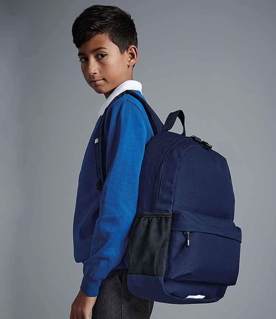 Quadra Academy Backpack in ONE French Navy by Quadra — Custom branded clothing by Print Press, featuring premium embroidery produced in our specialist print lab in the UK.