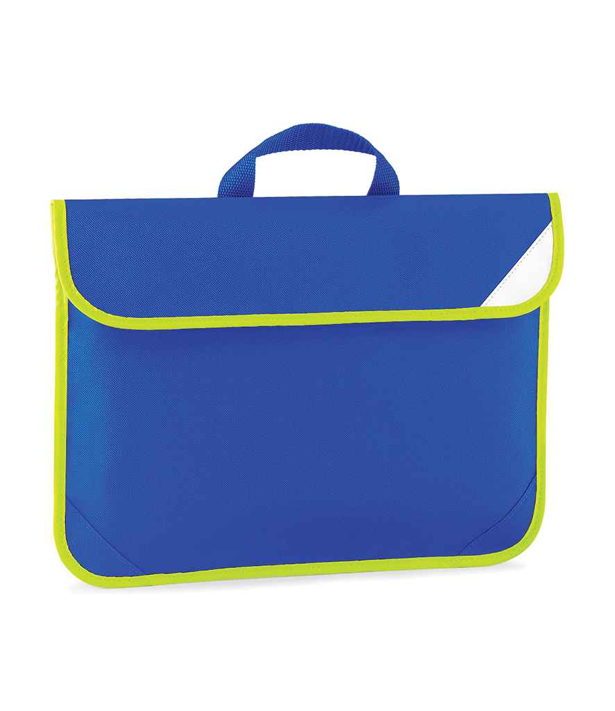 Quadra Enhanced-Viz Book Bag in ONE Bright Royal by Quadra — Custom branded clothing by Print Press, featuring premium embroidery produced in our specialist print lab in the UK.