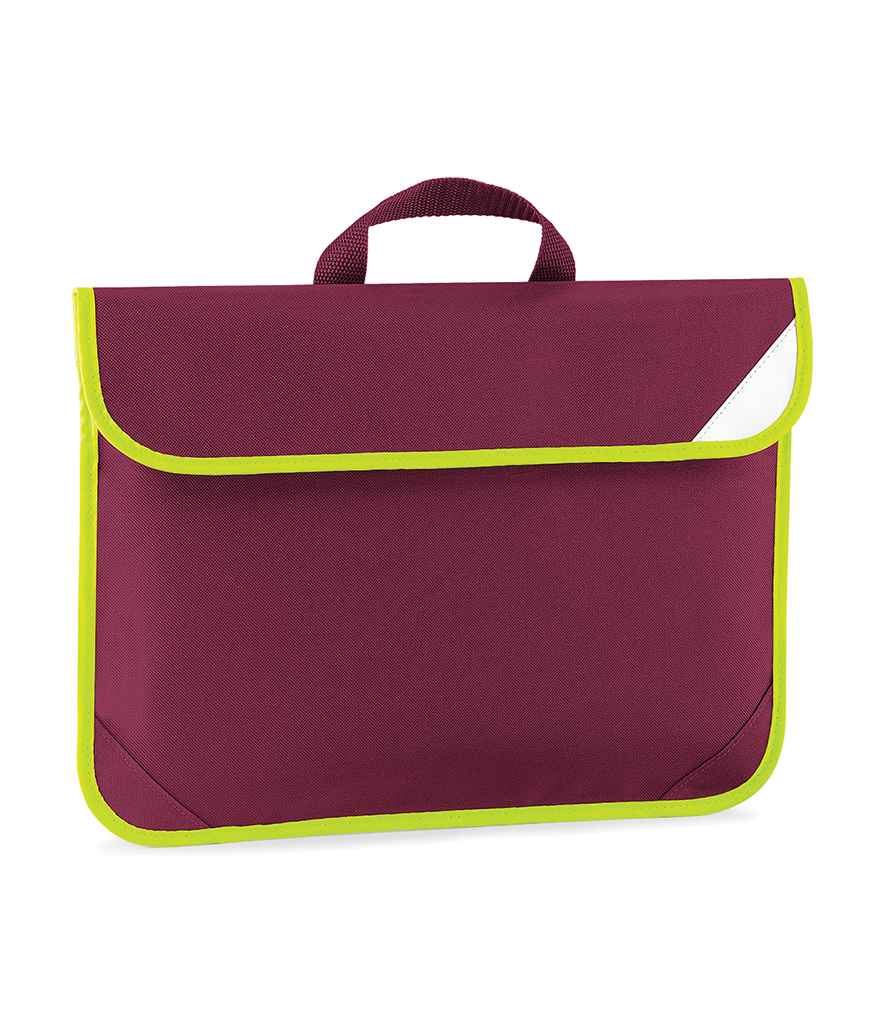 Quadra Enhanced-Viz Book Bag in ONE Burgundy by Quadra — Custom branded clothing by Print Press, featuring premium embroidery produced in our specialist print lab in the UK.