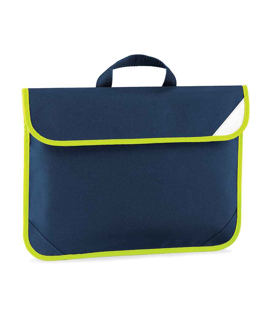 Quadra Enhanced-Viz Book Bag in ONE French Navy by Quadra — Custom branded clothing by Print Press, featuring premium embroidery produced in our specialist print lab in the UK.