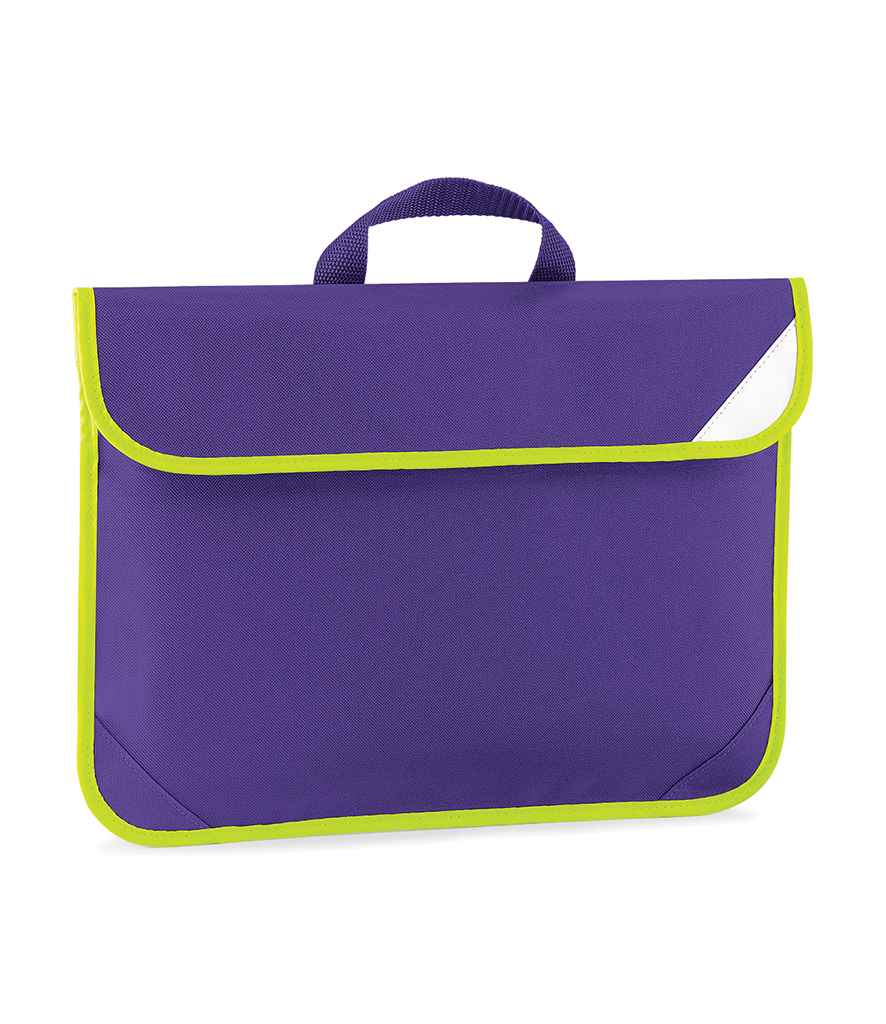 Quadra Enhanced-Viz Book Bag in ONE Purple by Quadra — Custom branded clothing by Print Press, featuring premium embroidery produced in our specialist print lab in the UK.
