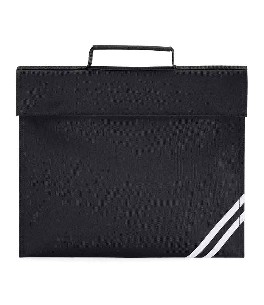 Quadra Classic Book Bag in ONE Black by Quadra — Custom branded clothing by Print Press, featuring premium embroidery produced in our specialist print lab in the UK.