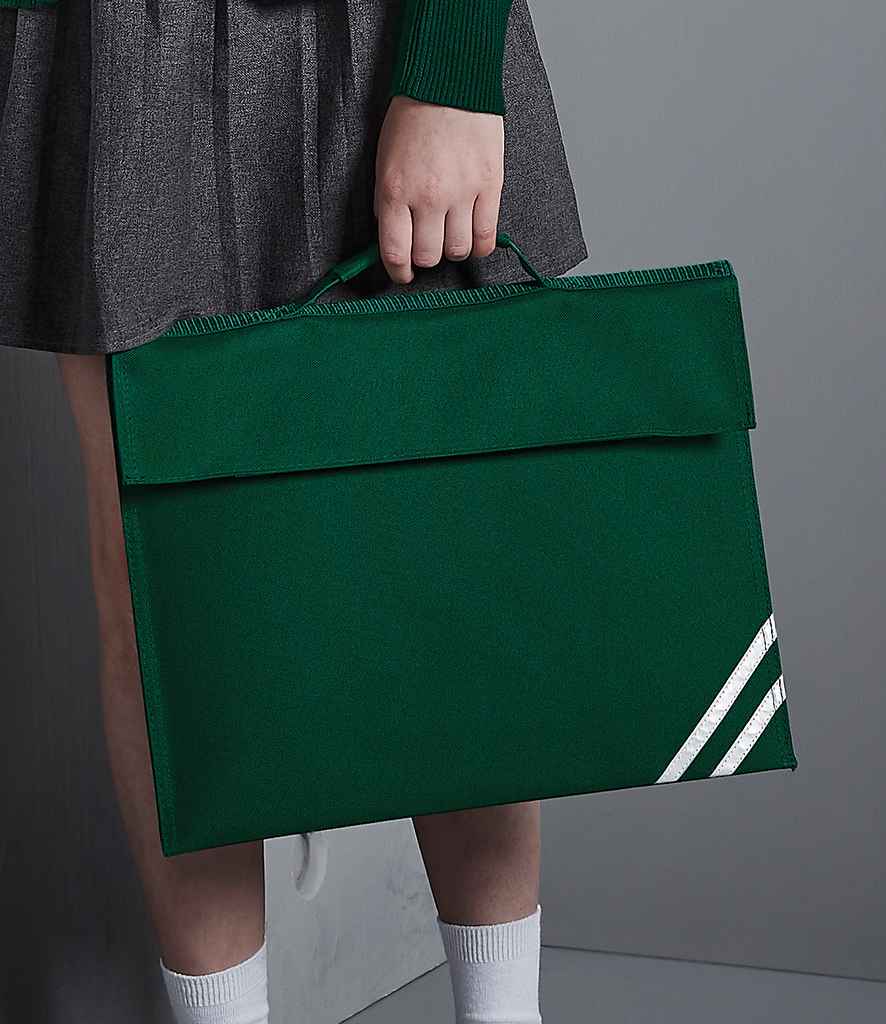 Quadra Classic Book Bag in ONE Bottle Green by Quadra — Custom branded clothing by Print Press, featuring premium embroidery produced in our specialist print lab in the UK.