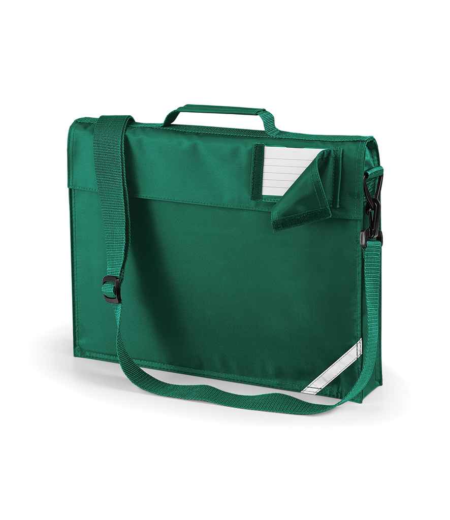 Quadra Junior Book Bag with Strap in ONE Bottle Green by Quadra — Custom branded clothing by Print Press, featuring premium embroidery produced in our specialist print lab in the UK.