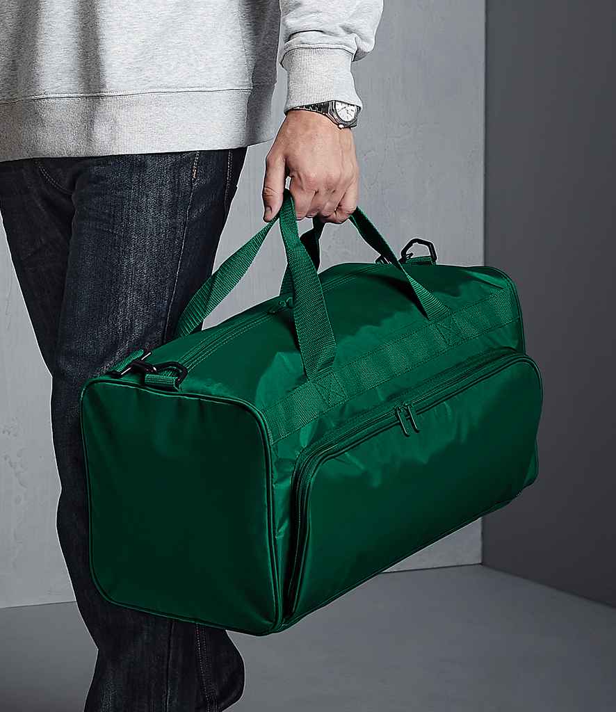 Quadra Advertising Holdall in ONE Bottle Green by Quadra — Custom branded clothing by Print Press, featuring premium embroidery produced in our specialist print lab in the UK.
