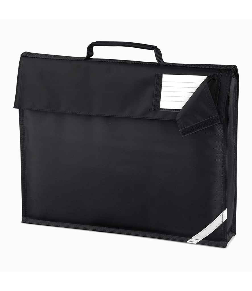 Quadra Junior Book Bag in ONE Black by Quadra — Custom branded clothing by Print Press, featuring premium embroidery produced in our specialist print lab in the UK.