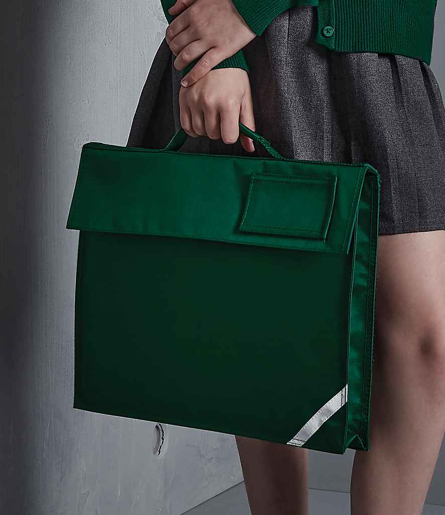 Quadra Junior Book Bag in ONE Bottle Green by Quadra — Custom branded clothing by Print Press, featuring premium embroidery produced in our specialist print lab in the UK.