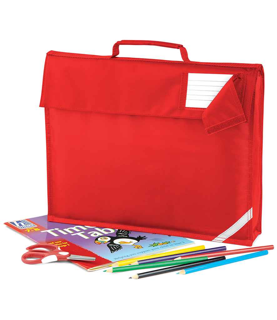 Quadra Junior Book Bag in ONE Bright Red by Quadra — Custom branded clothing by Print Press, featuring premium embroidery produced in our specialist print lab in the UK.