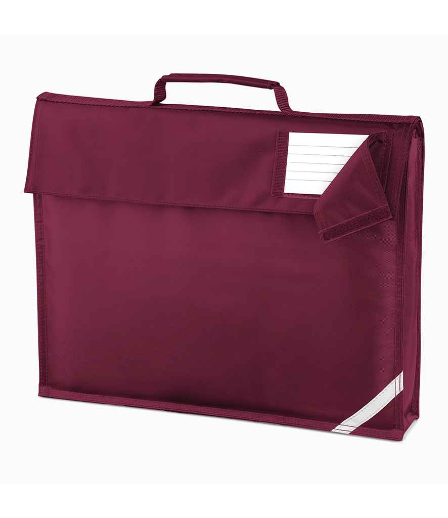 Quadra Junior Book Bag in ONE Burgundy by Quadra — Custom branded clothing by Print Press, featuring premium embroidery produced in our specialist print lab in the UK.