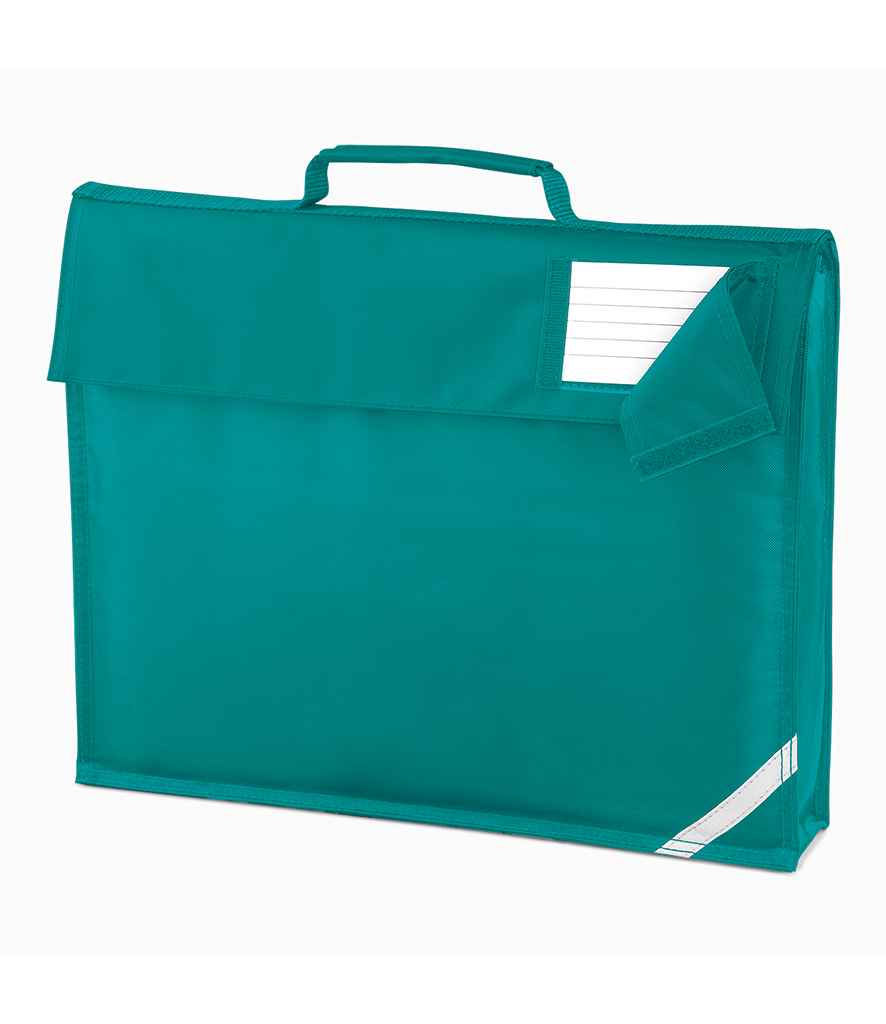 Quadra Junior Book Bag in ONE Emerald by Quadra — Custom branded clothing by Print Press, featuring premium embroidery produced in our specialist print lab in the UK.