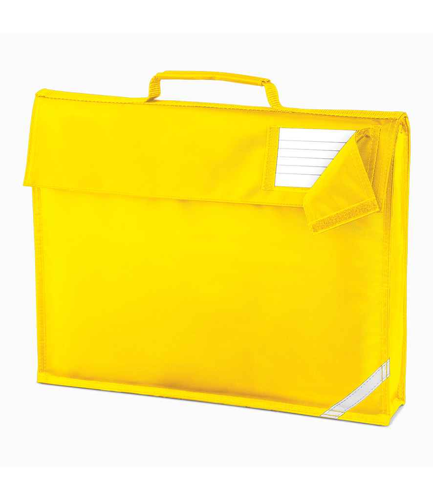 Quadra Junior Book Bag in ONE Yellow by Quadra — Custom branded clothing by Print Press, featuring premium embroidery produced in our specialist print lab in the UK.