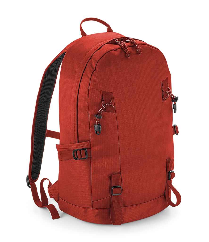 Quadra Everyday Outdoor 20 Litre Backpack in ONE Burnt Red by Quadra — Custom branded clothing by Print Press, featuring premium embroidery produced in our specialist print lab in the UK.