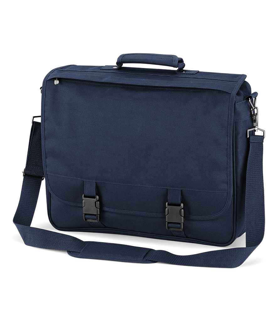 Quadra Portfolio Briefcase in ONE French Navy by Quadra — Custom branded clothing by Print Press, featuring premium embroidery produced in our specialist print lab in the UK.