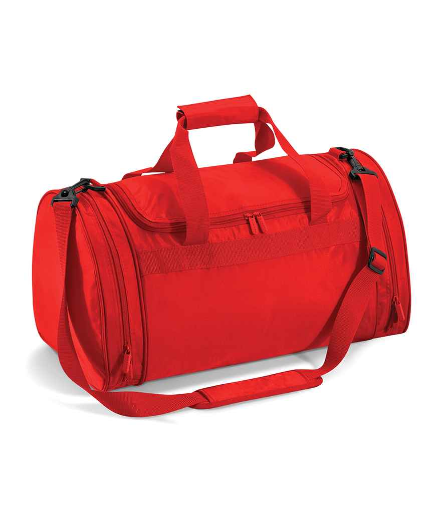 Quadra Sports Holdall in ONE Bright Red by Quadra — Custom branded clothing by Print Press, featuring premium embroidery produced in our specialist print lab in the UK.
