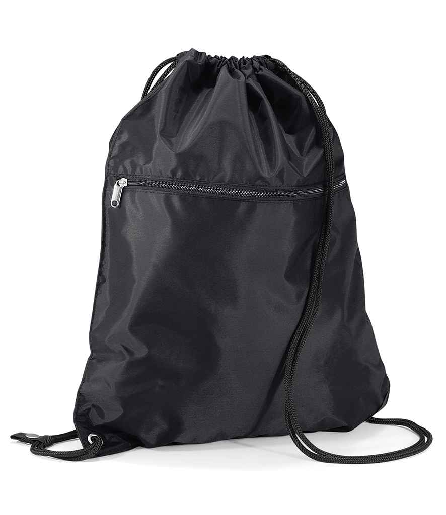 Quadra Premium Gymsac in ONE Black by Quadra — Custom branded clothing by Print Press, featuring premium embroidery produced in our specialist print lab in the UK.