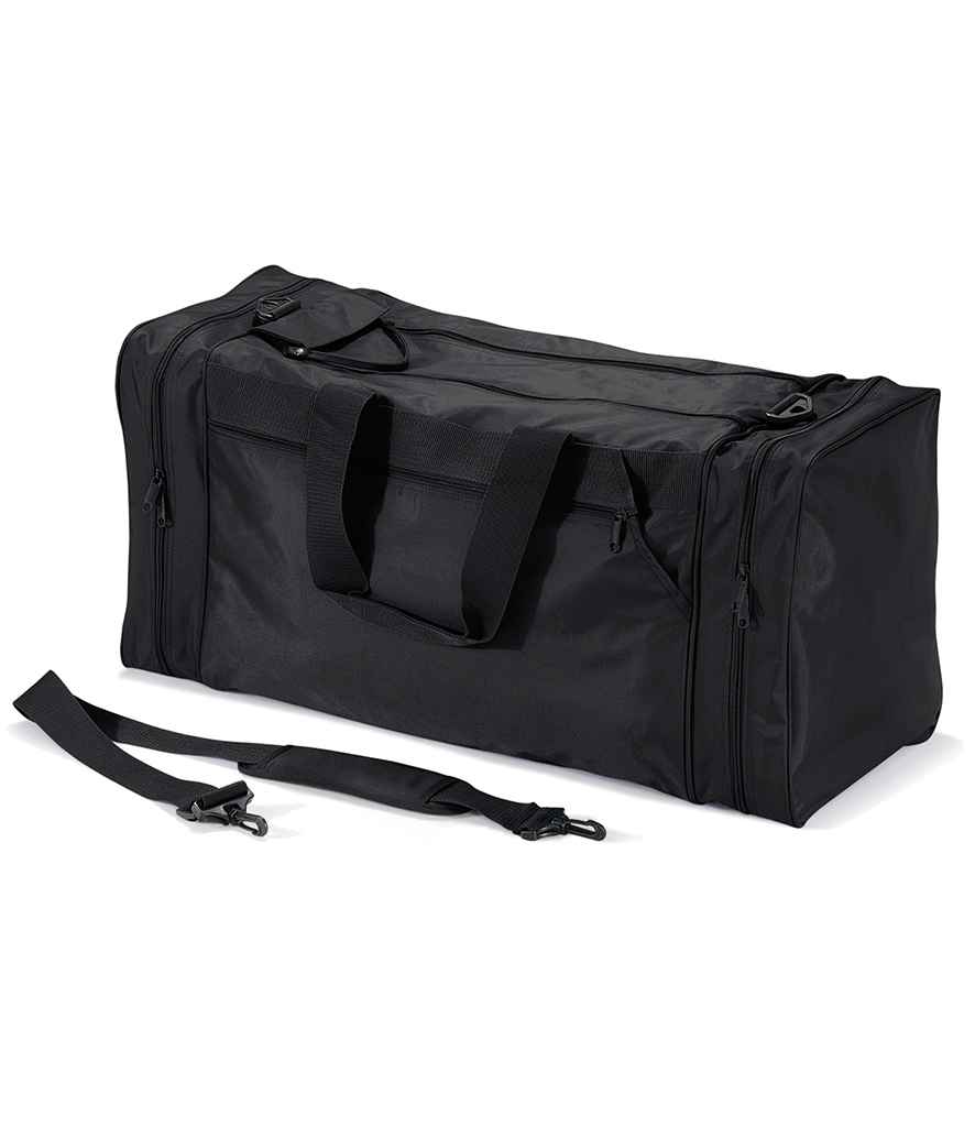 Quadra Jumbo Sports Holdall in ONE Black by Quadra — Custom branded clothing by Print Press, featuring premium embroidery produced in our specialist print lab in the UK.