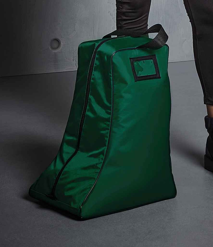 Quadra Boot Bag in ONE Bottle Green Black by Quadra — Custom branded clothing by Print Press, featuring premium embroidery produced in our specialist print lab in the UK.