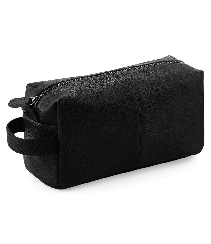 Quadra NuHide Wash Bag in ONE Black by Quadra — Custom branded clothing by Print Press, featuring premium embroidery produced in our specialist print lab in the UK.