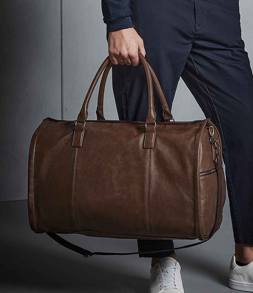 Quadra NuHide Garment Weekender in ONE Tan by Quadra — Custom branded clothing by Print Press, featuring premium embroidery produced in our specialist print lab in the UK.
