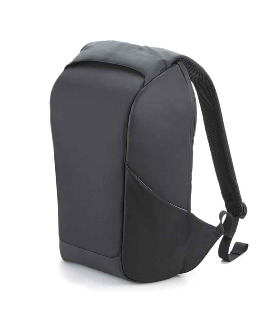 Quadra Project Charge Security Backpack in ONE Black by Quadra — Custom branded clothing by Print Press, featuring premium embroidery produced in our specialist print lab in the UK.