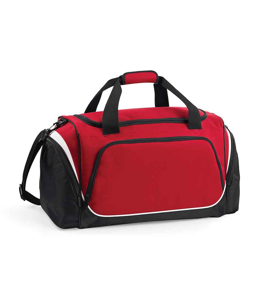 Quadra Pro Team Holdall in ONE Red Black White by Quadra — Custom branded clothing by Print Press, featuring premium embroidery produced in our specialist print lab in the UK.