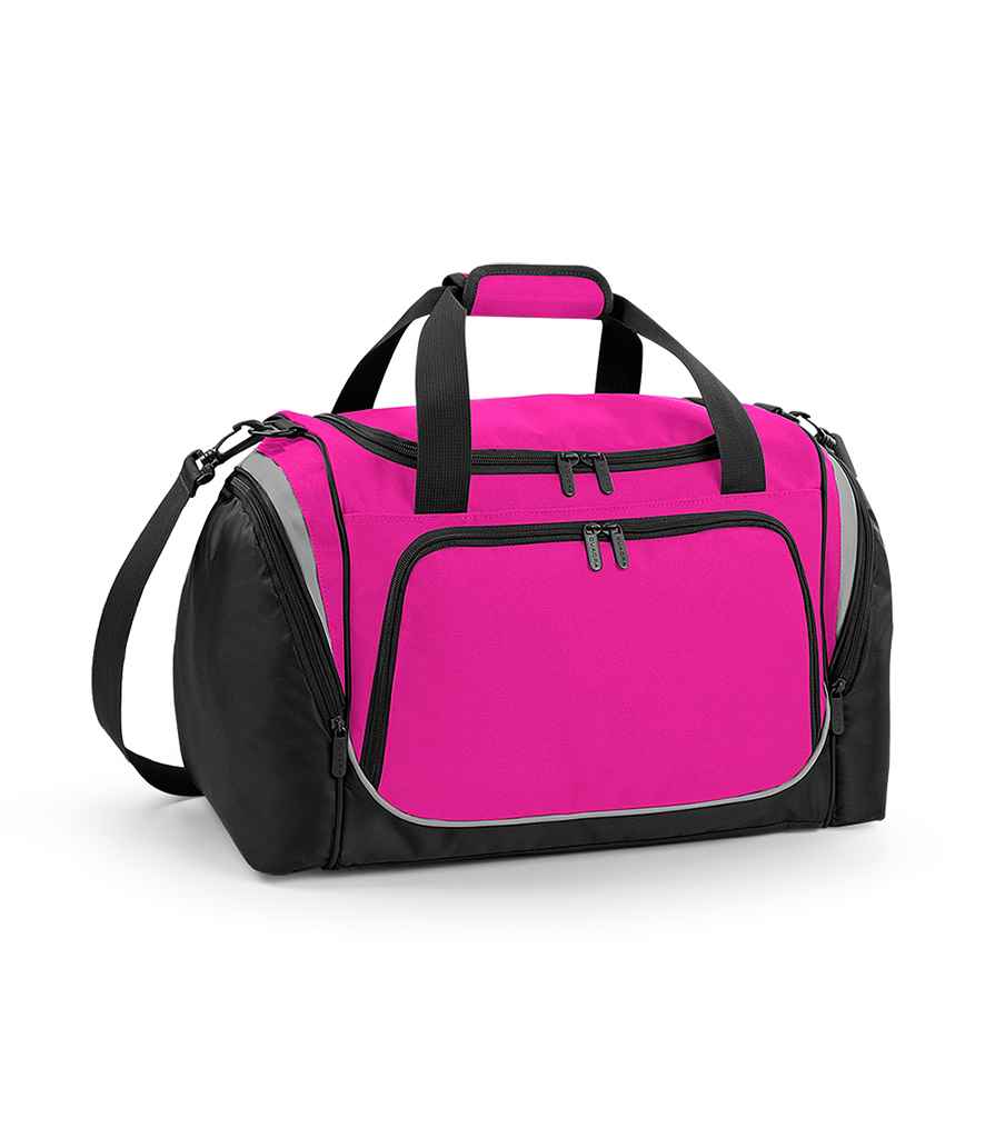Quadra Pro Team Locker Bag in ONE Fuchsia Black Light Grey by Quadra — Custom branded clothing by Print Press, featuring premium embroidery produced in our specialist print lab in the UK.