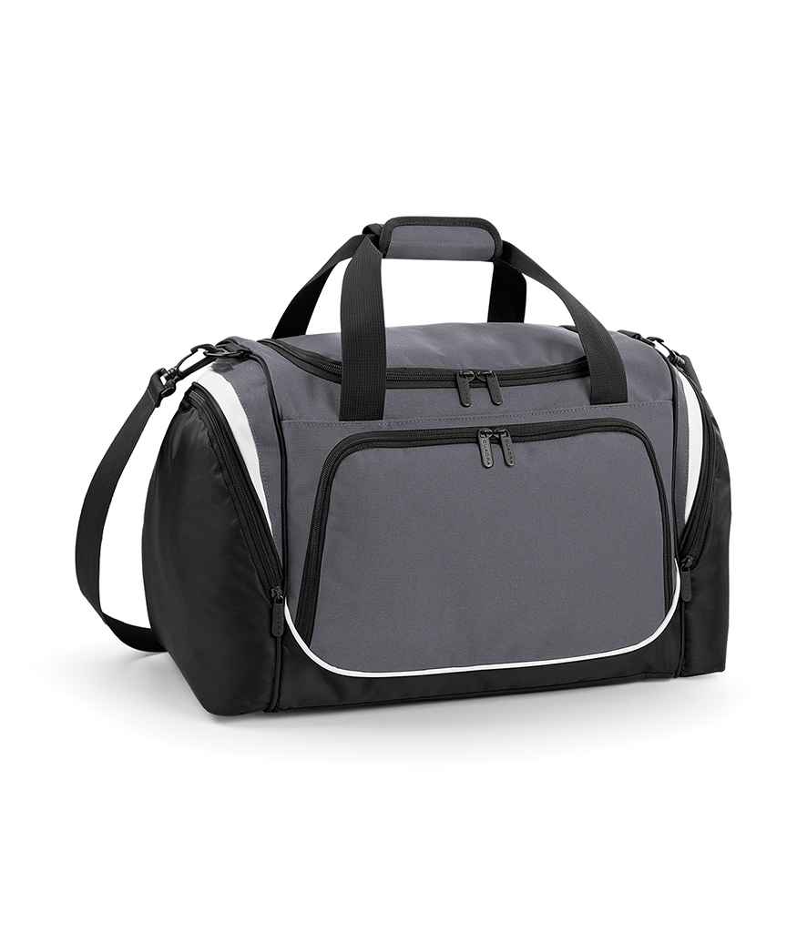 Quadra Pro Team Locker Bag in ONE Graphite Grey Black White by Quadra — Custom branded clothing by Print Press, featuring premium embroidery produced in our specialist print lab in the UK.