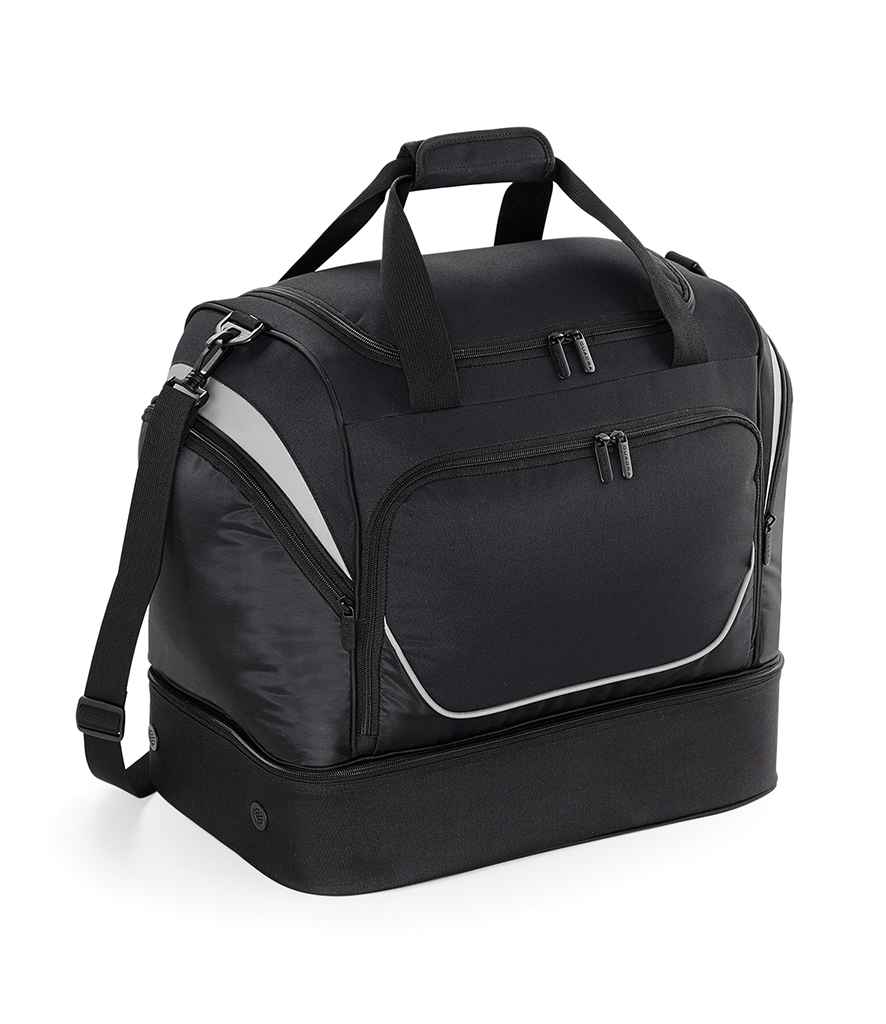 Quadra Pro Team Hardbase Holdall in ONE Black Light Grey by Quadra — Custom branded clothing by Print Press, featuring premium embroidery produced in our specialist print lab in the UK.