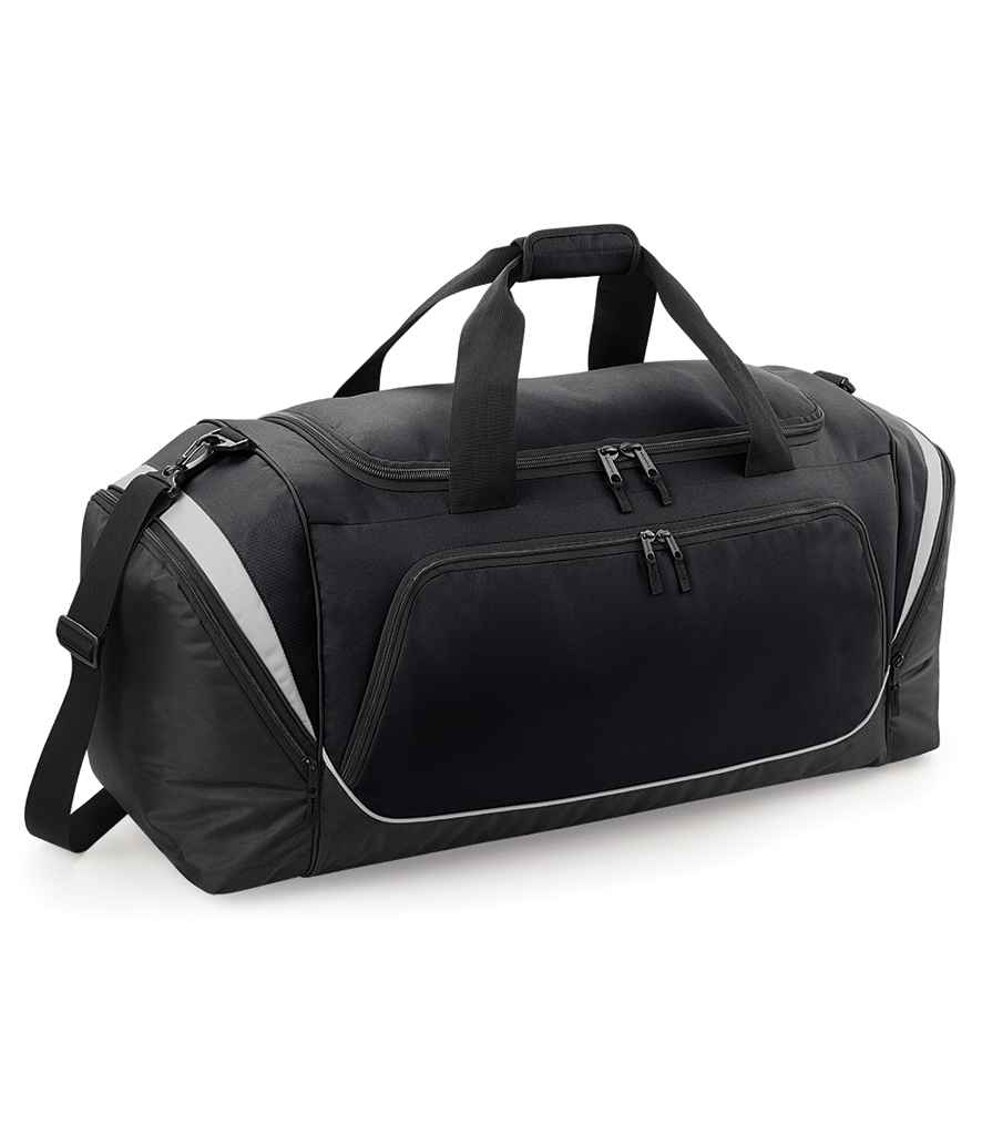 Quadra Pro Team Jumbo Kit Bag in ONE Black Light Grey by Quadra — Custom branded clothing by Print Press, featuring premium embroidery produced in our specialist print lab in the UK.