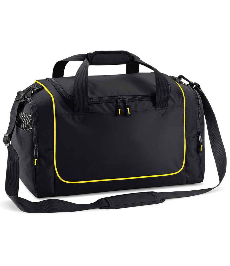 Quadra Teamwear Locker Bag in ONE Black Yellow by Quadra — Custom branded clothing by Print Press, featuring premium embroidery produced in our specialist print lab in the UK.