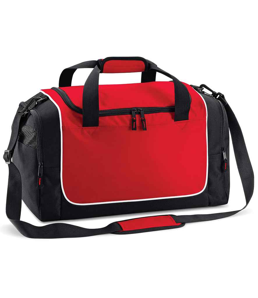 Quadra Teamwear Locker Bag in ONE Red Black by Quadra — Custom branded clothing by Print Press, featuring premium embroidery produced in our specialist print lab in the UK.