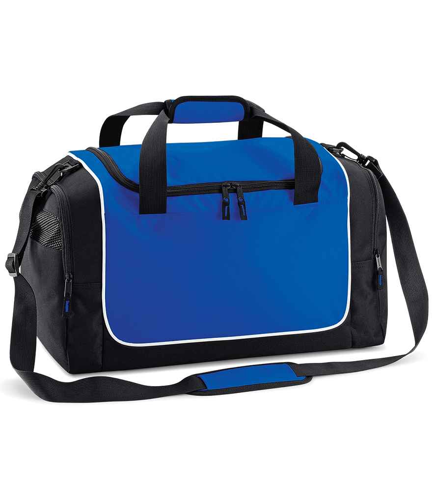 Quadra Teamwear Locker Bag in ONE Royal Blue Black by Quadra — Custom branded clothing by Print Press, featuring premium embroidery produced in our specialist print lab in the UK.