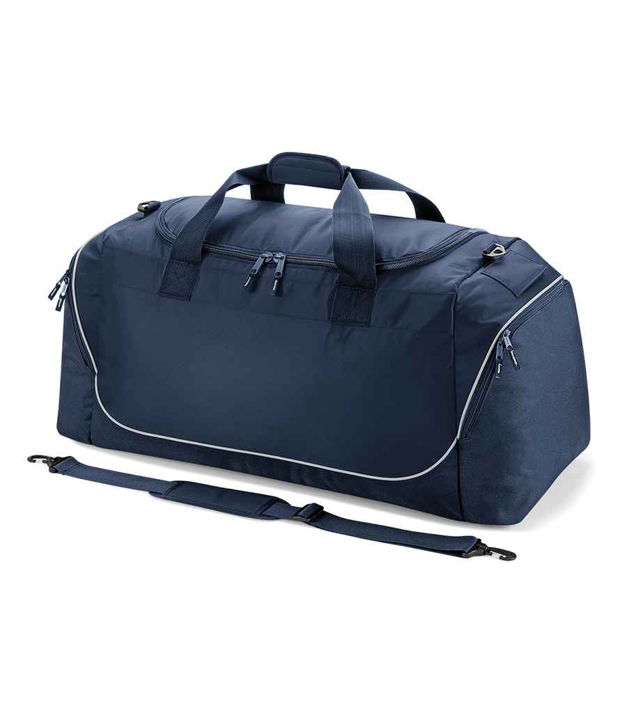 Quadra Teamwear Jumbo Kit Bag in ONE French Navy Light Grey by Quadra — Custom branded clothing by Print Press, featuring premium embroidery produced in our specialist print lab in the UK.