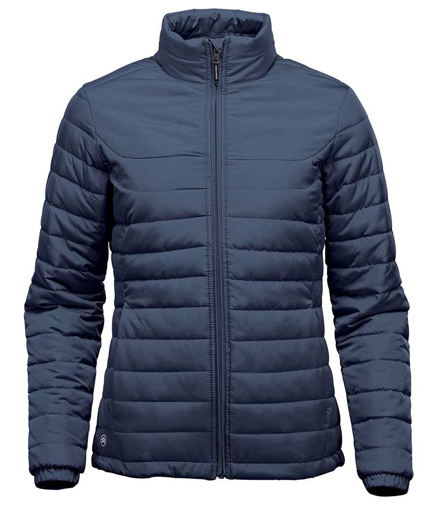 Stormtech Ladies Nautilus Quilted Jacket in by Stormtech — Custom branded clothing by Print Press, featuring premium embroidery produced in our specialist print lab in the UK.