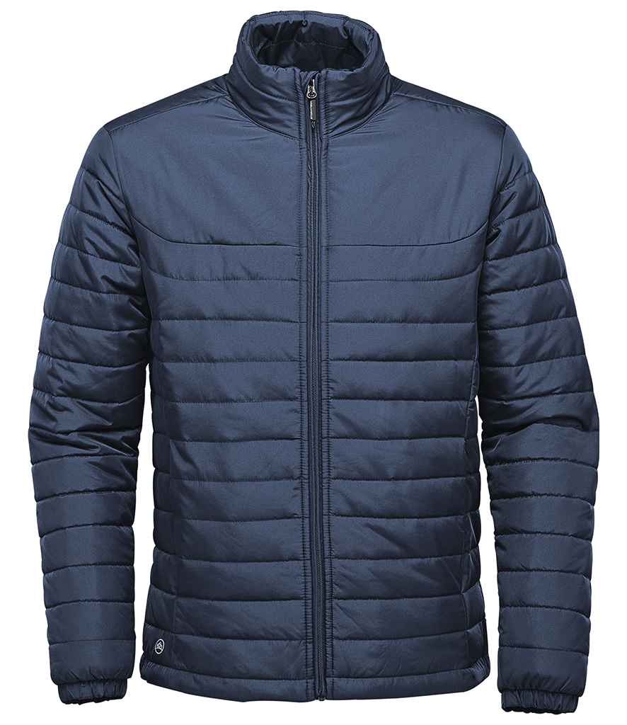 Stormtech Nautilus Quilted Jacket in Navy by Stormtech — Custom branded clothing by Print Press, featuring premium embroidery produced in our specialist print lab in the UK.