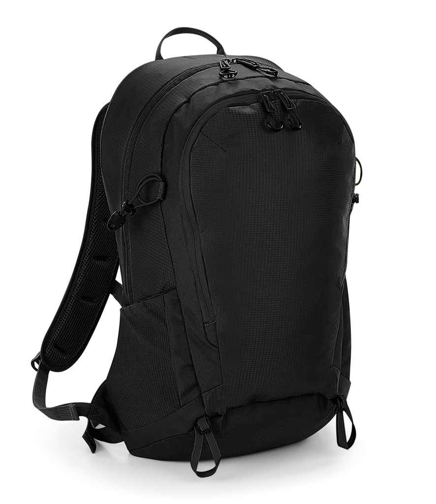 Quadra SLX-Lite 25 Litre Daypack in ONE Black by Quadra — Custom branded clothing by Print Press, featuring premium embroidery produced in our specialist print lab in the UK.