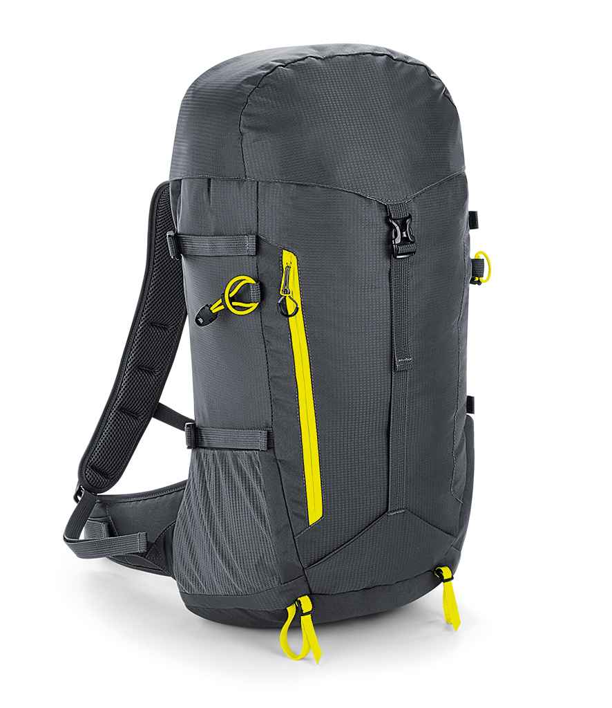 Quadra SLX-Lite 35 Litre Backpack in ONE Graphite Grey by Quadra — Custom branded clothing by Print Press, featuring premium embroidery produced in our specialist print lab in the UK.