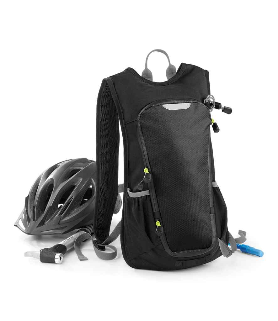 Quadra SLX Hydration Pack in ONE Black by Quadra — Custom branded clothing by Print Press, featuring premium embroidery produced in our specialist print lab in the UK.