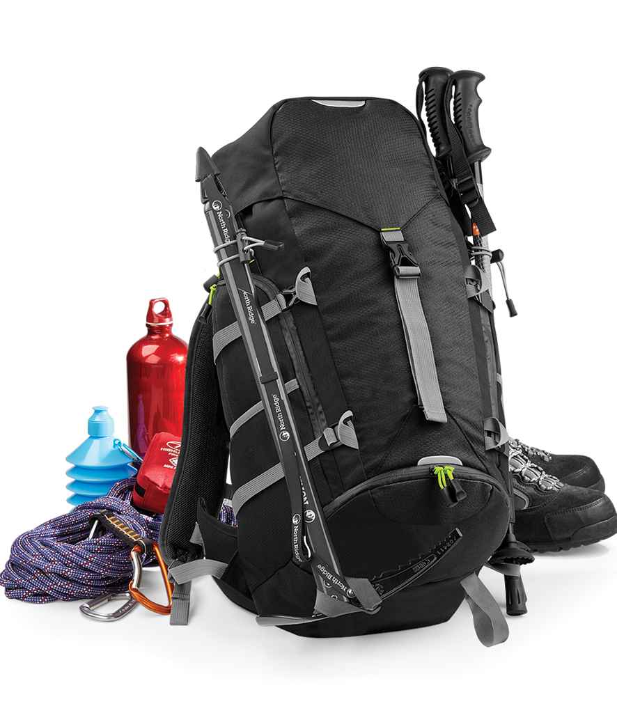 Quadra SLX 30 Litre Backpack in ONE Black by Quadra — Custom branded clothing by Print Press, featuring premium embroidery produced in our specialist print lab in the UK.