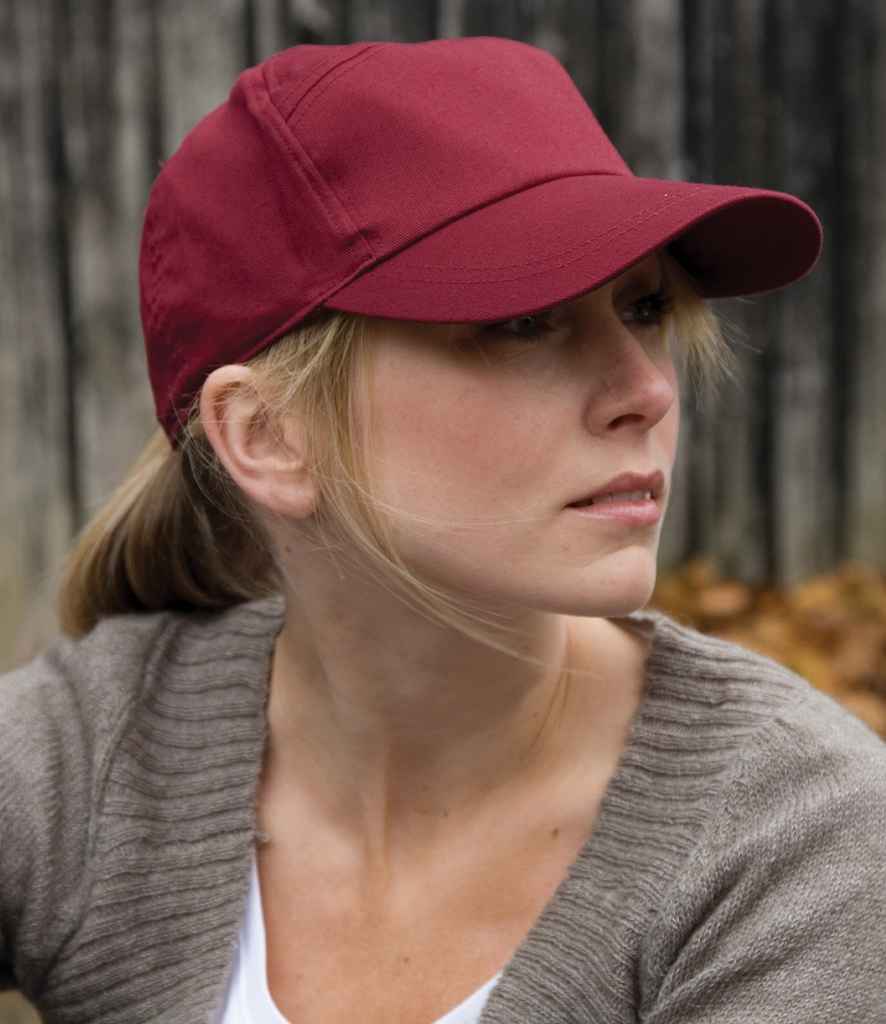 Result Advertising Cap in ONE Burgundy by Result Headwear — Custom branded clothing by Print Press, featuring premium embroidery produced in our specialist print lab in the UK.